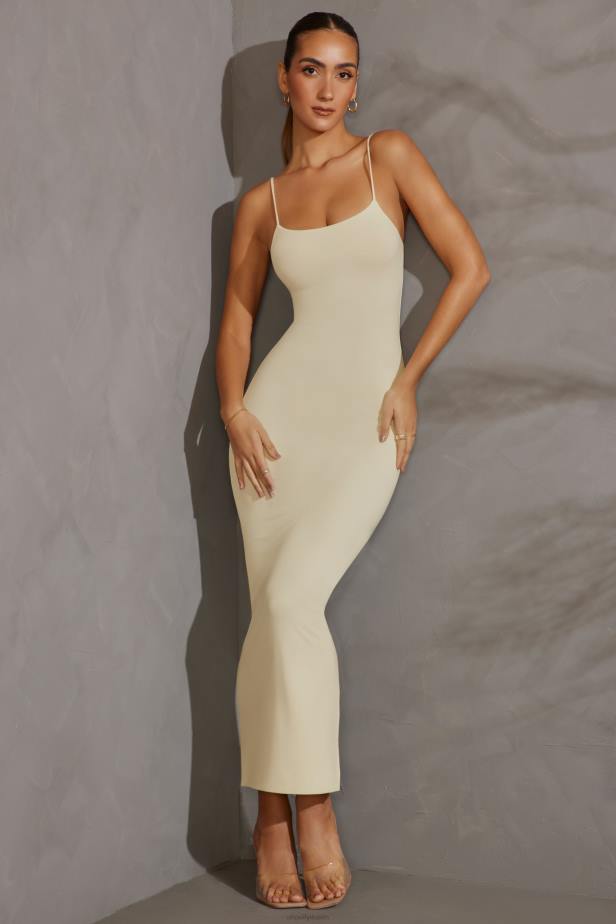 Oh Polly Cheska Scoop Neck Maxi Dress N80H151 Ivory