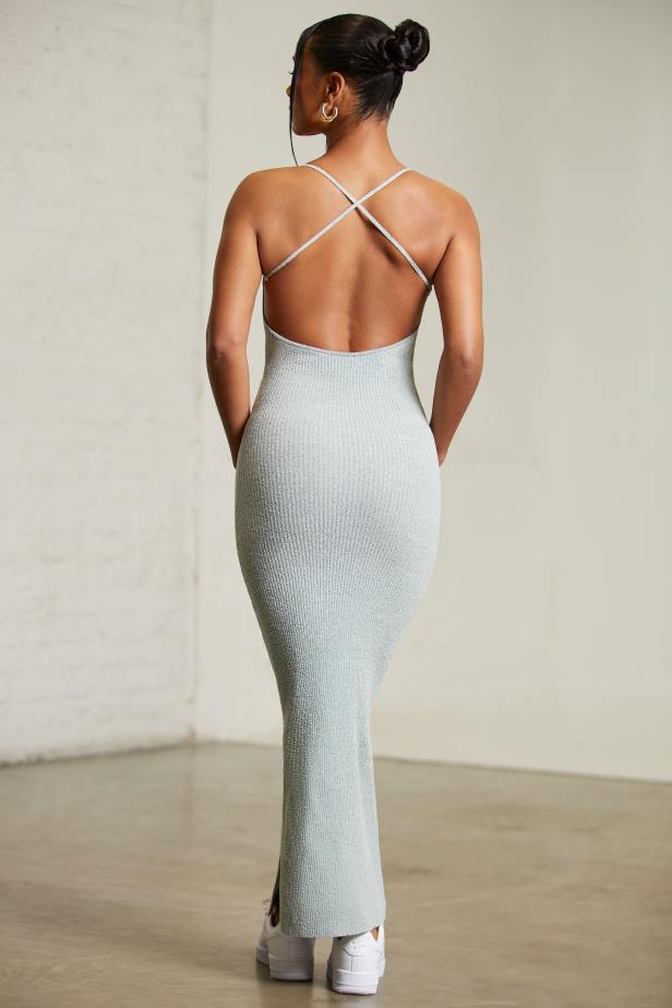 Oh Polly Stassie Low Back Maxi Dress N80H101 Mint